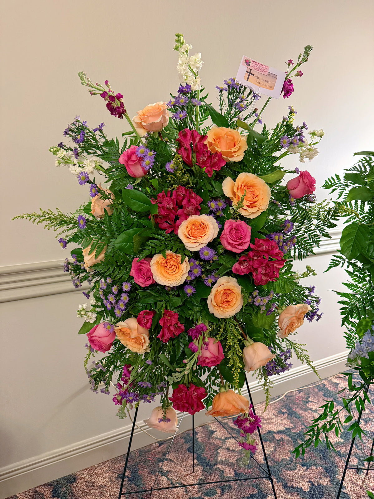 Fresh Flower Standing Spray - Designers Choice