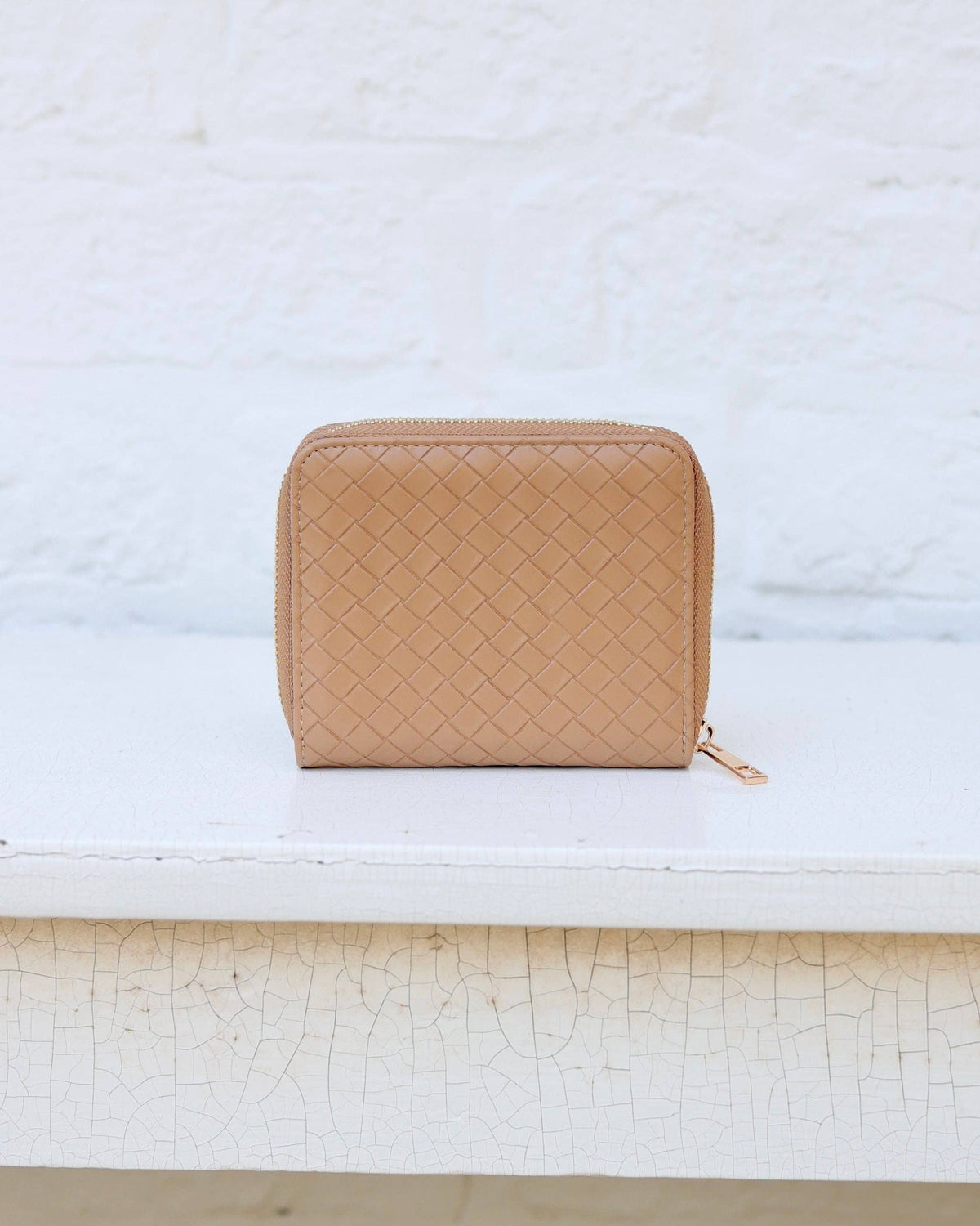 Blakely Wallet Woven in Tan