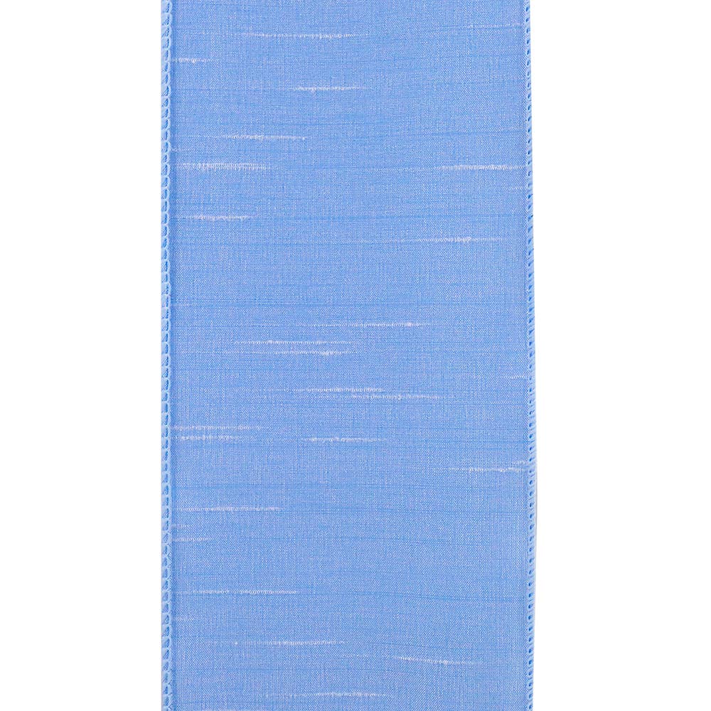 Dupioni Supreme Wired Edge, Light Blue, 4 In, 10 Yards