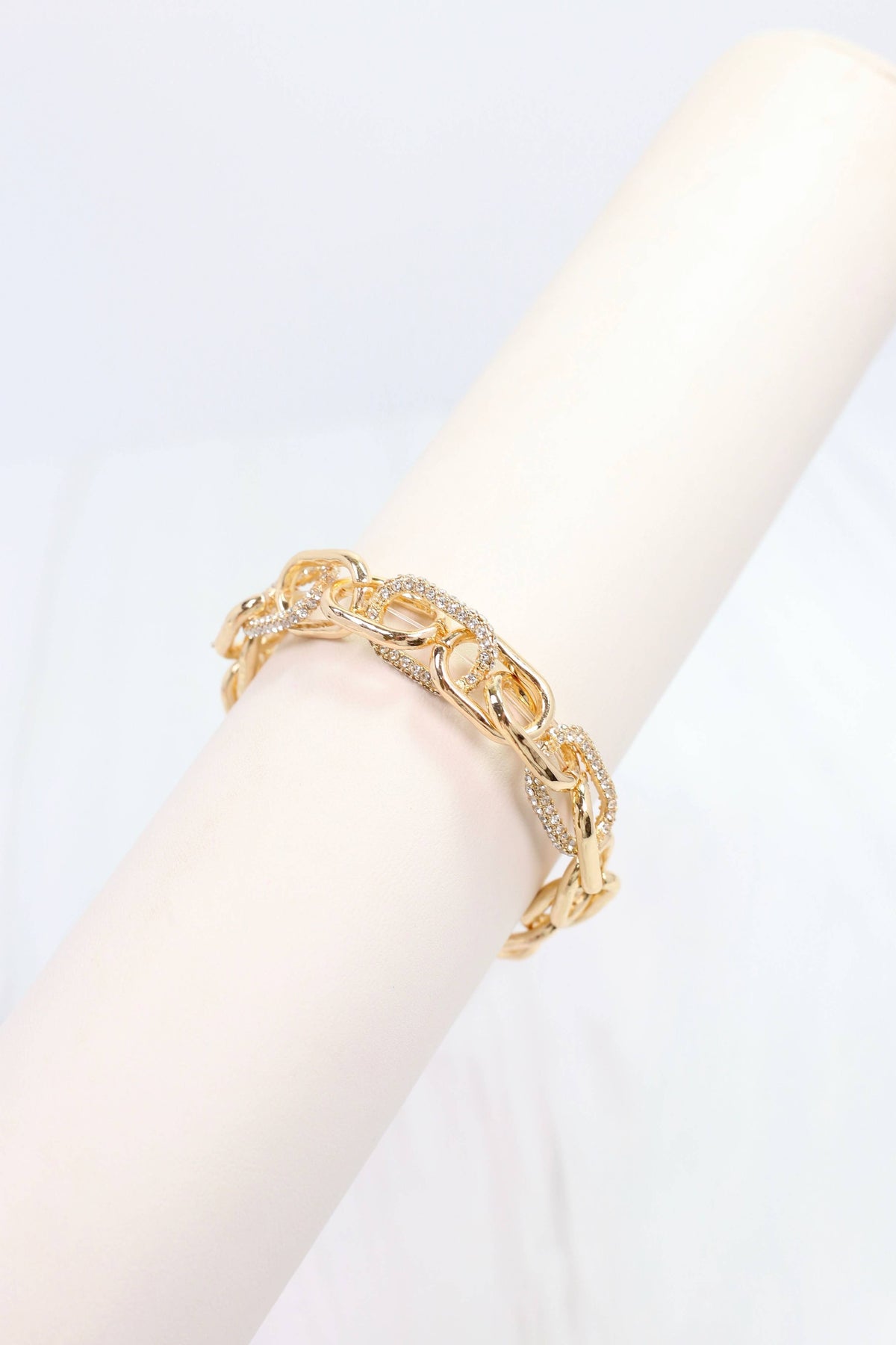 Currie Link Stretch Bracelet in Gold
