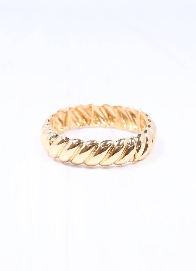 Gilliard Twisted Stretch Bracelet Gold