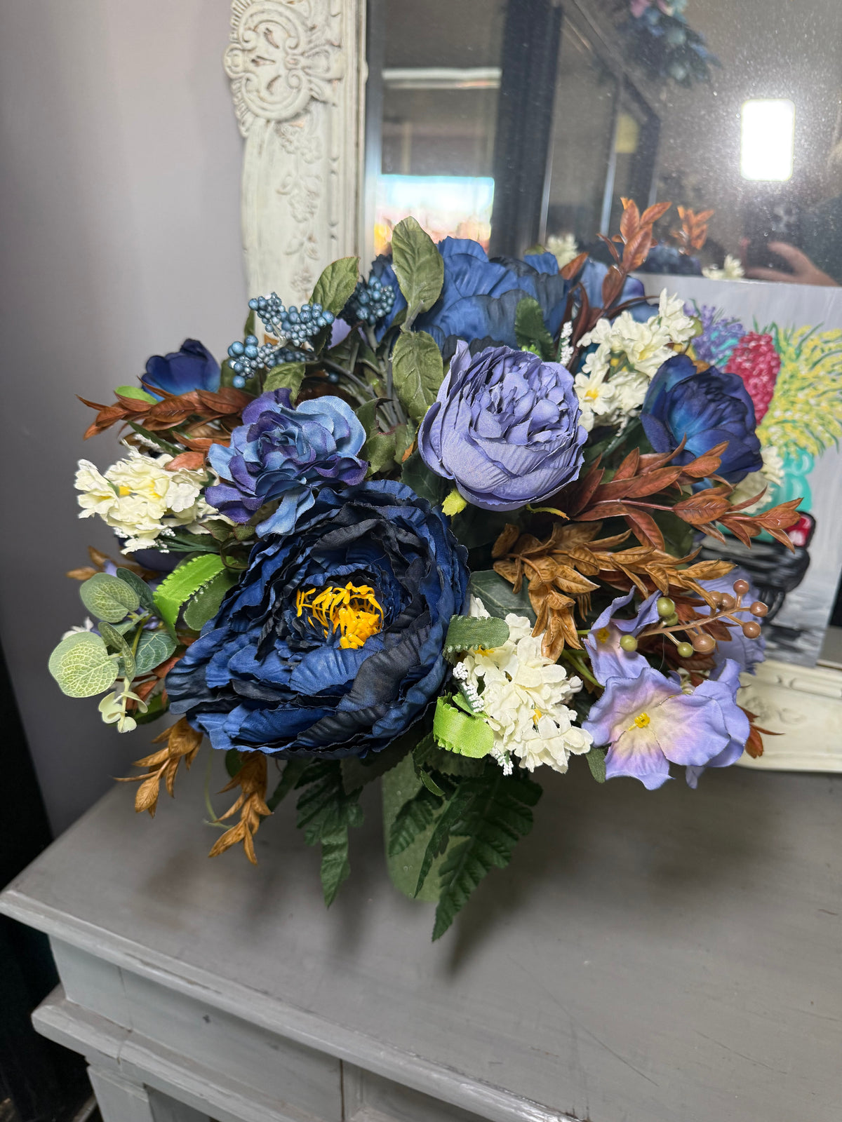 Silk Flower Cone