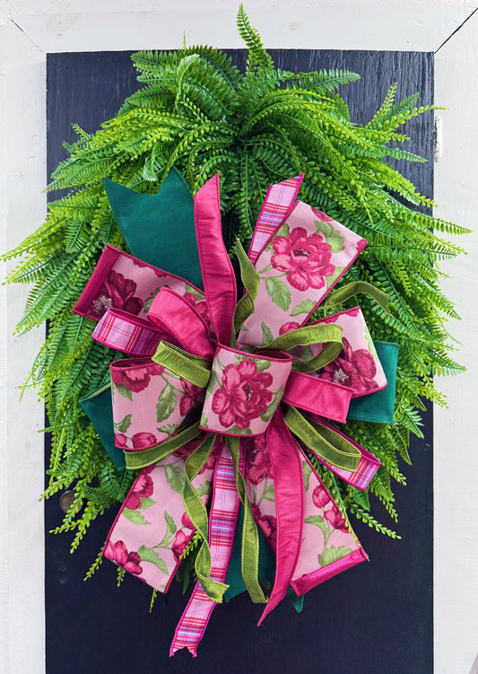 Fall Feminine Mix Hand Tied Bow using 5 Different Ribbons