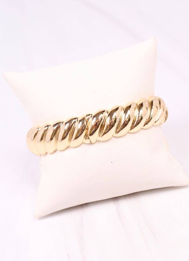 Gilliard Twisted Stretch Bracelet Gold