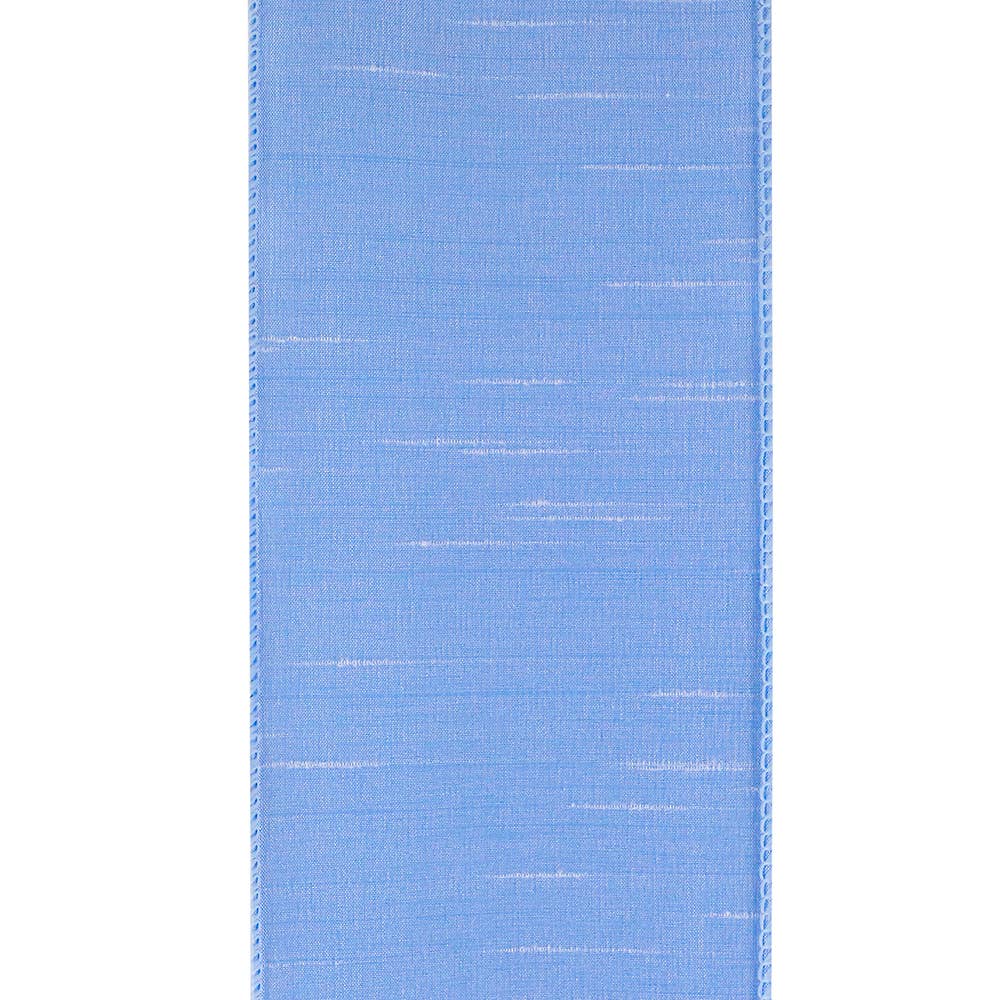 Dupioni Supreme Wired Edge, Light Blue, 4 In, 10 Yards