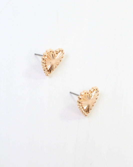 Paulson Heart Earring Gold
