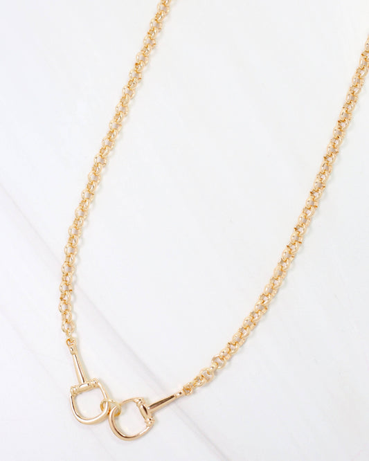 Boyer Double Horsebit Necklace