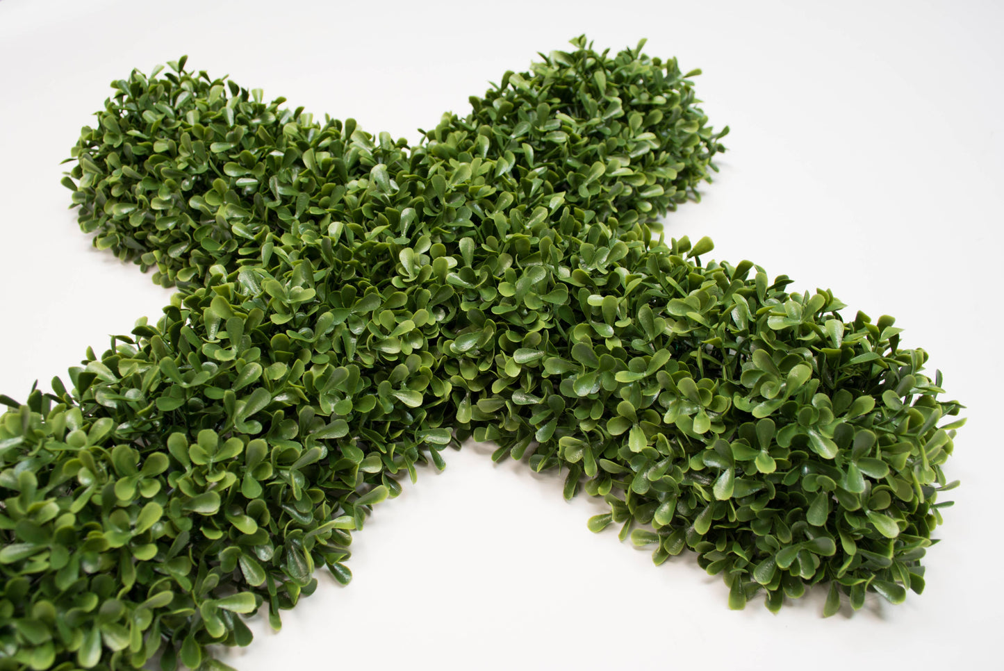 Faux Boxwood Cross 26" X 18"