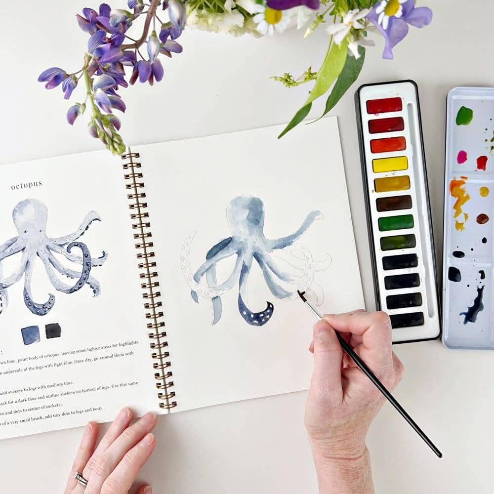 Watercolor paint set 12 colors