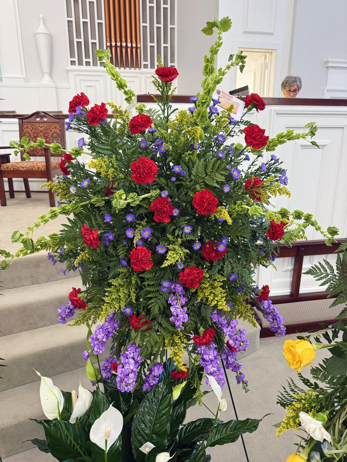 Fresh Flower Standing Spray - Designers Choice