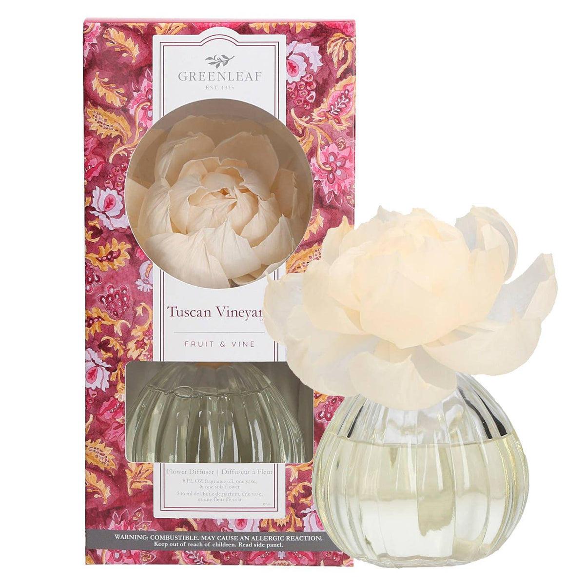 Tuscan Vineyard Flower Diffuser 6 Pack