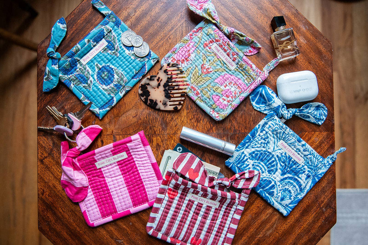 Coin Pouch in Marigold Sky