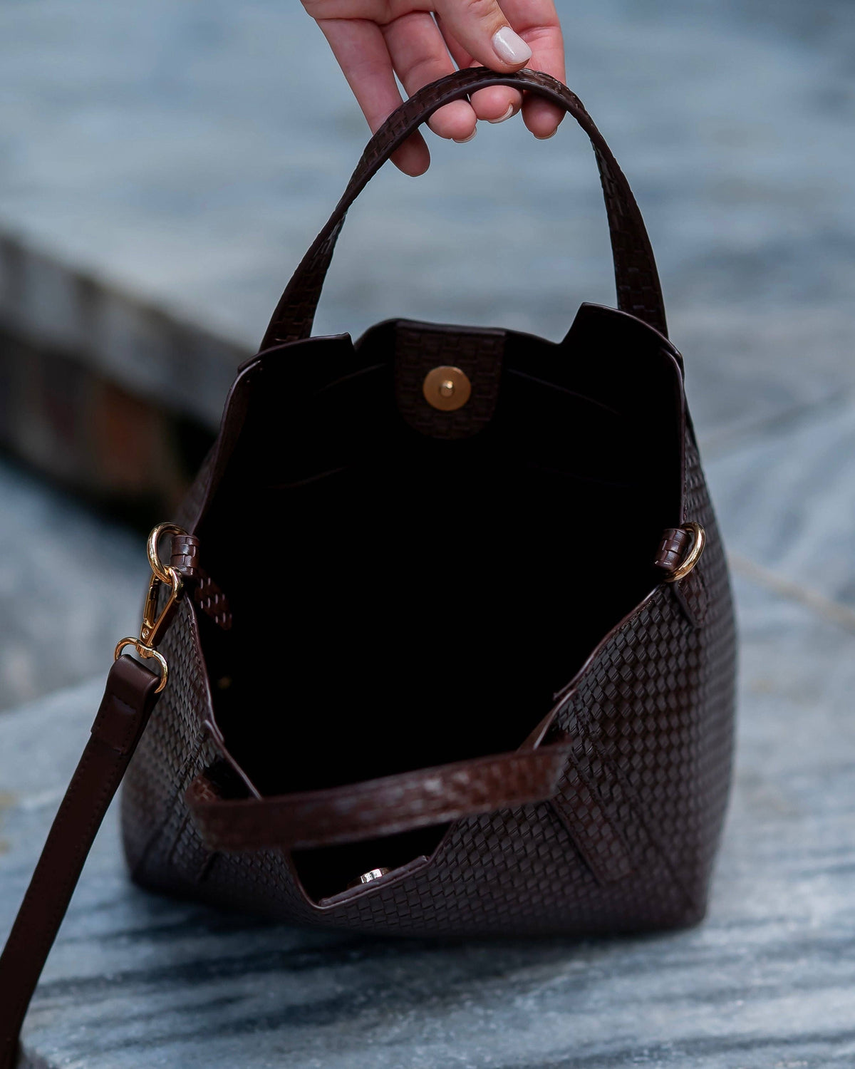 Kendall Mini Tote in Gold