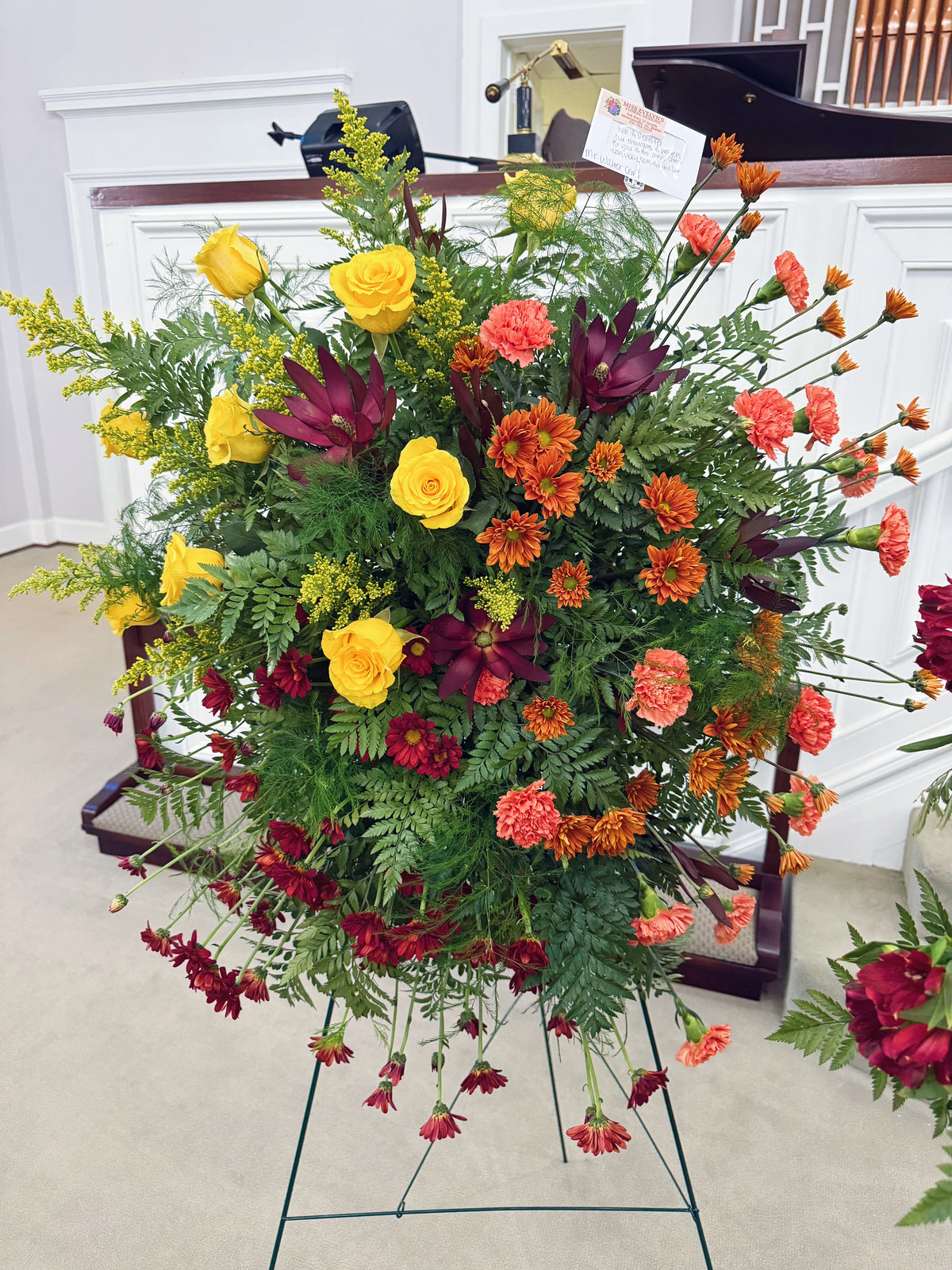 Fresh Flower Standing Spray - Designers Choice