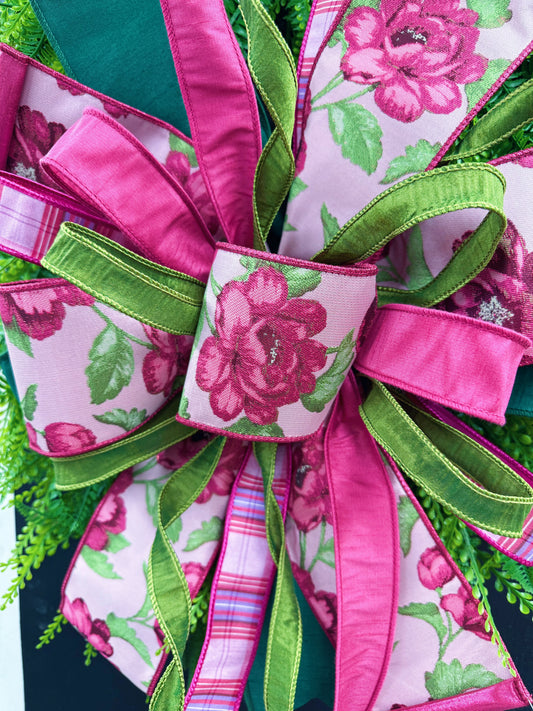 Fall Feminine Mix Hand Tied Bow using 5 Different Ribbons