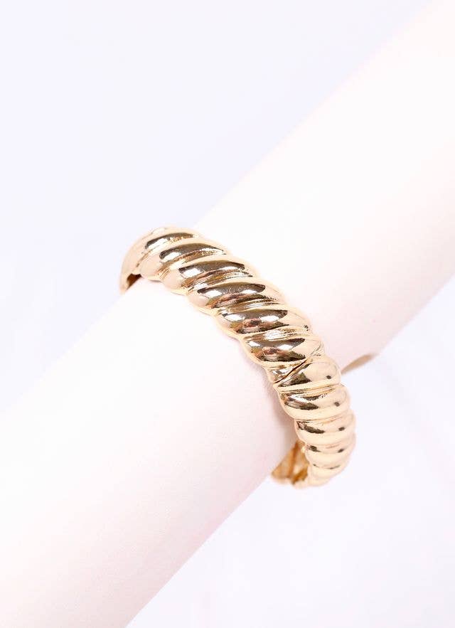 Gilliard Twisted Stretch Bracelet Gold