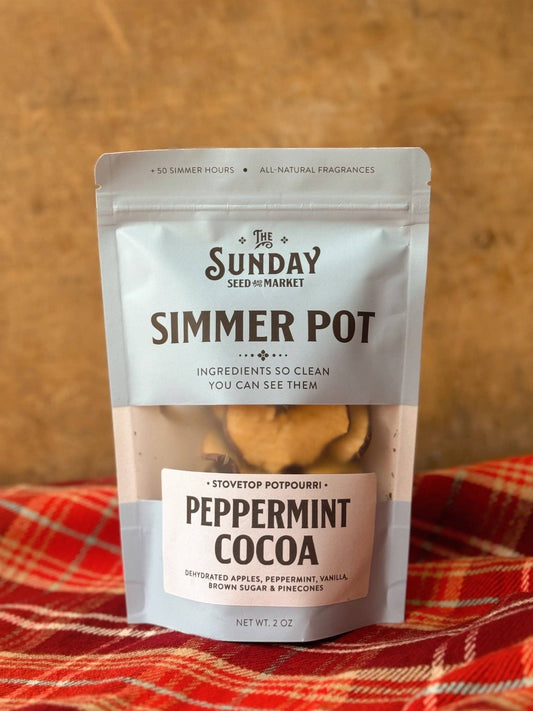 Peppermint Cocoa Simmer Pot  | Apple Vanilla Peppermint