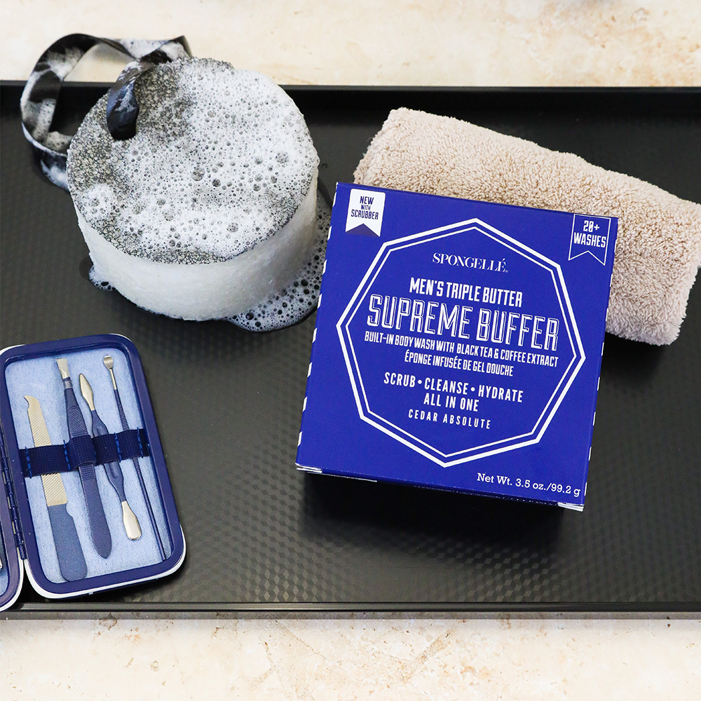 Men’s Supreme Buffer w/ Black Scrubber - Cedar Absolute