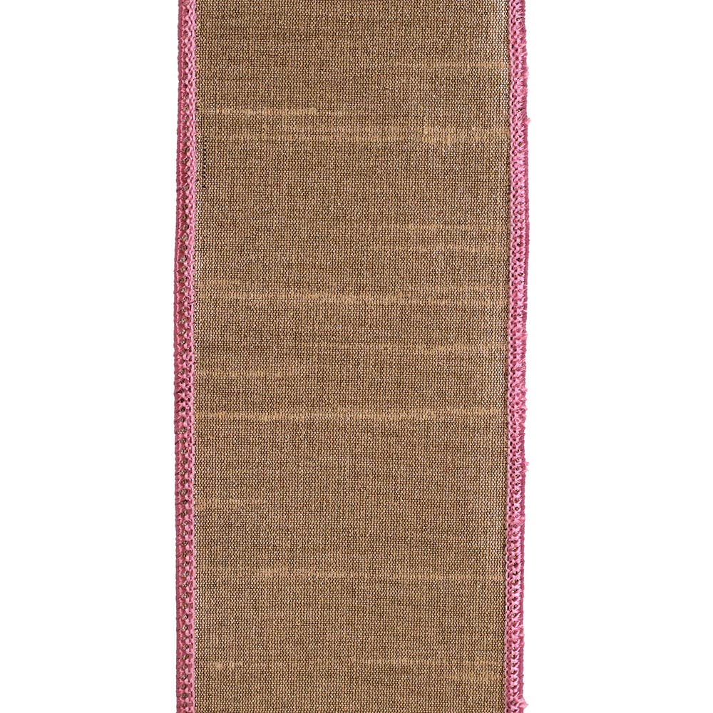 Velvet Filigree Deluxe Wired Edge, Rose, 2-1/2 In, 5 Yards