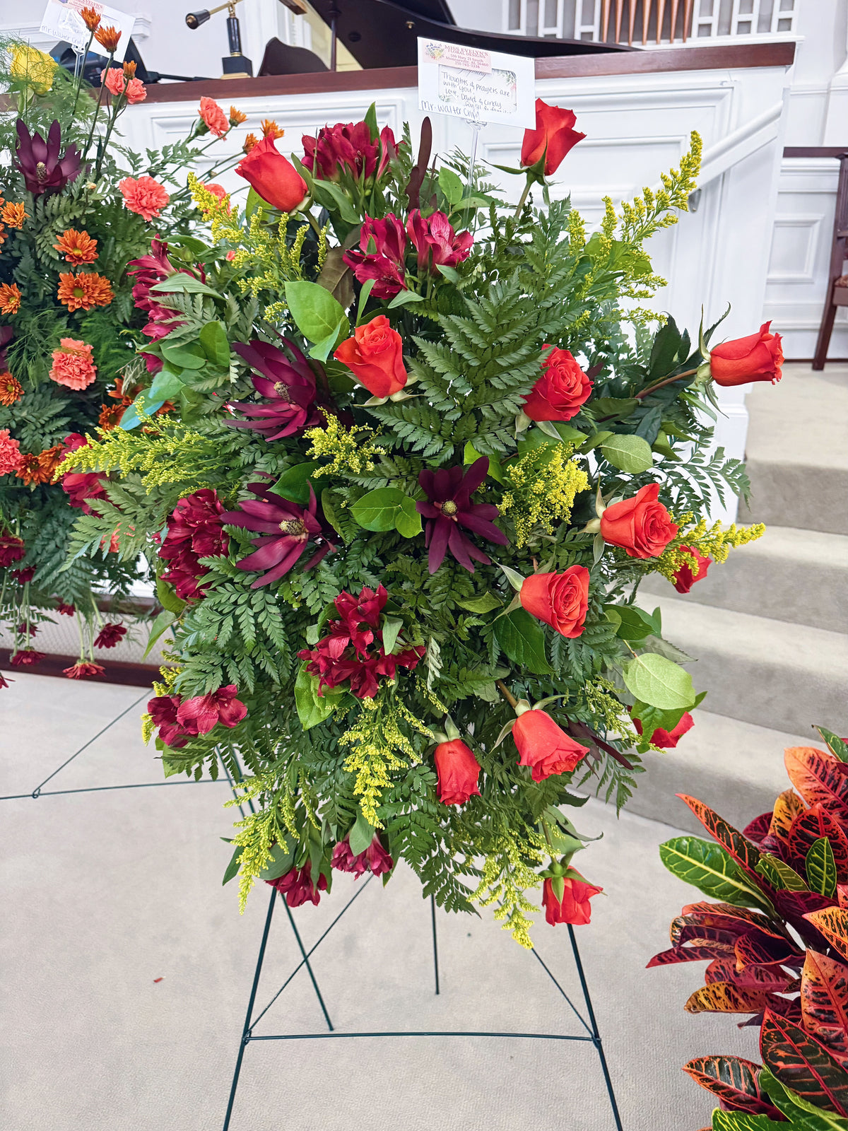 Fresh Flower Standing Spray - Designers Choice