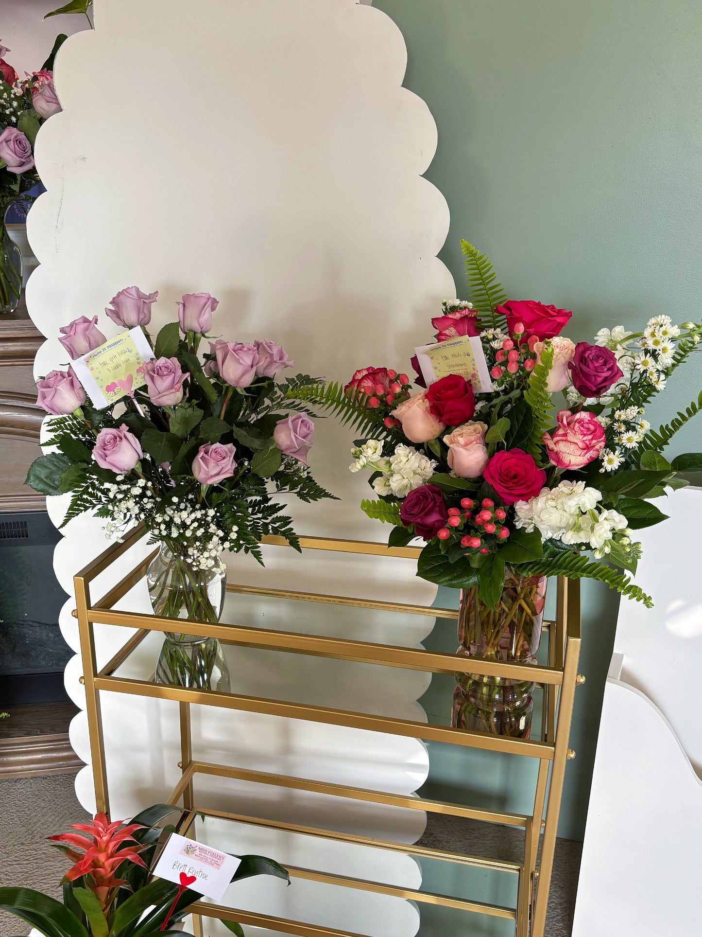 A Dozen Roses in Vase