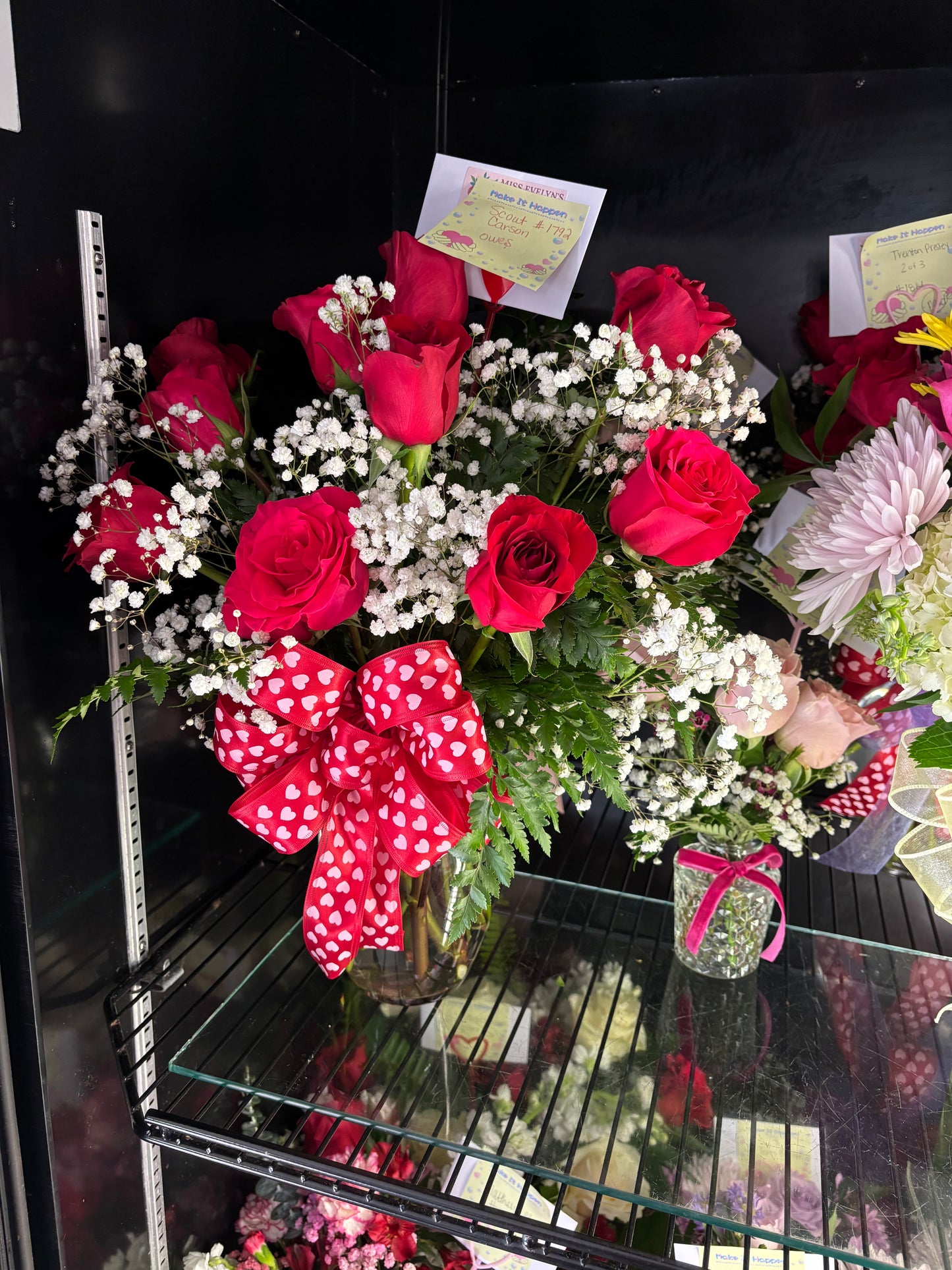 A Dozen Roses in Vase