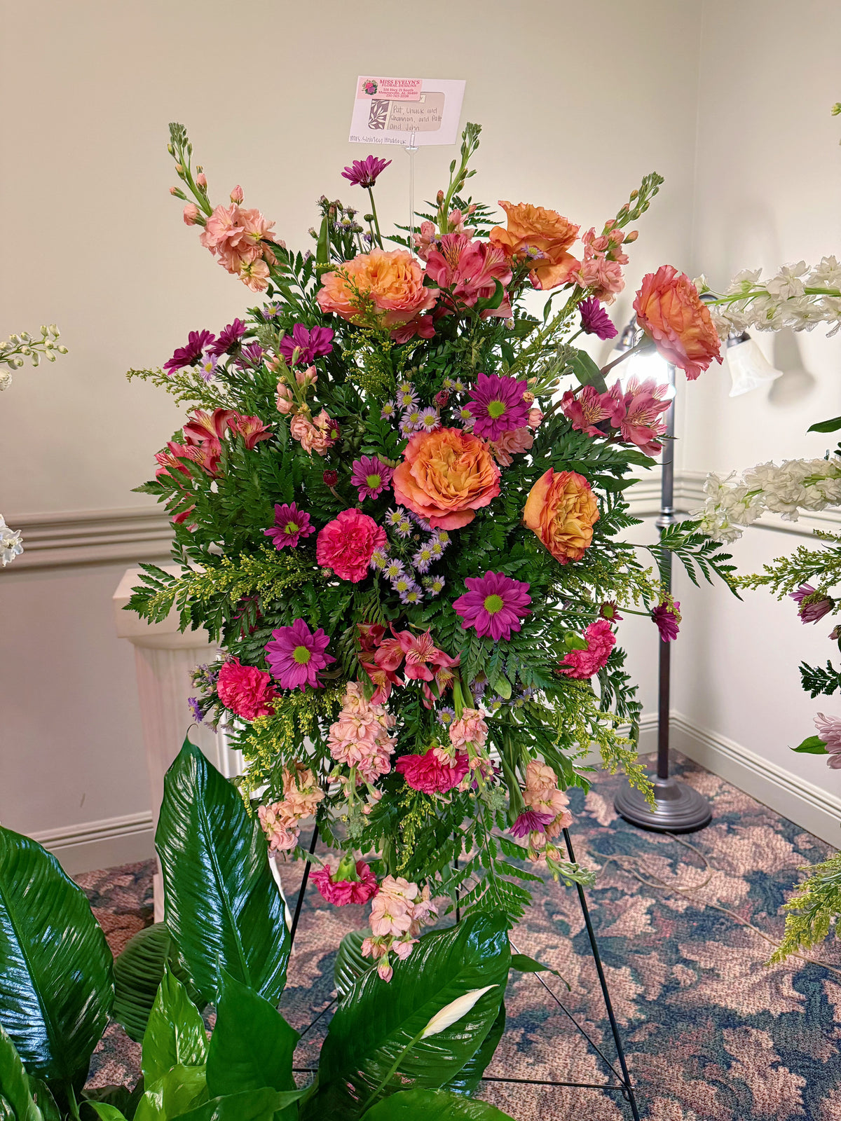 Fresh Flower Standing Spray - Designers Choice