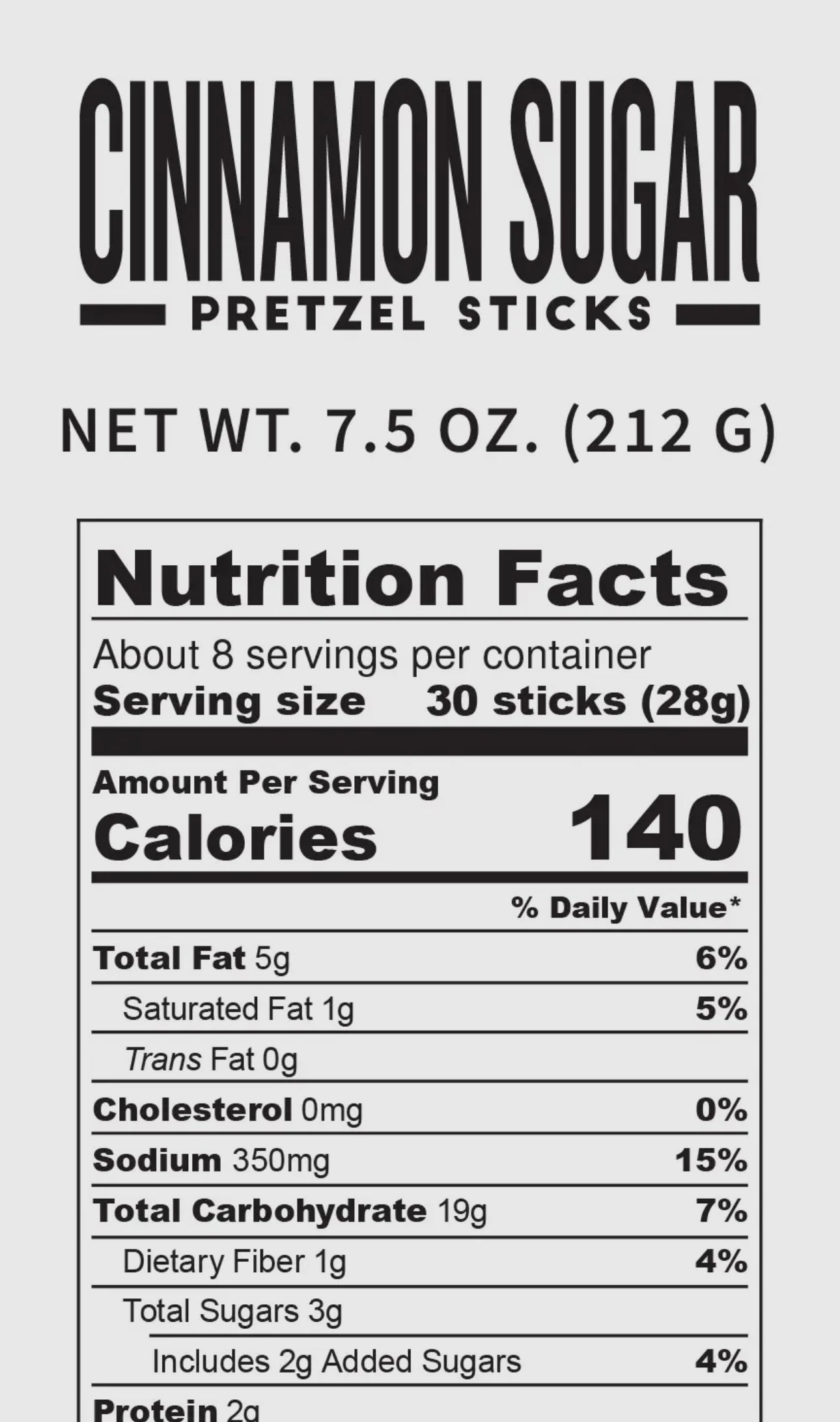 Cinnamon Sugar—Pop Daddy Pretzel Sticks