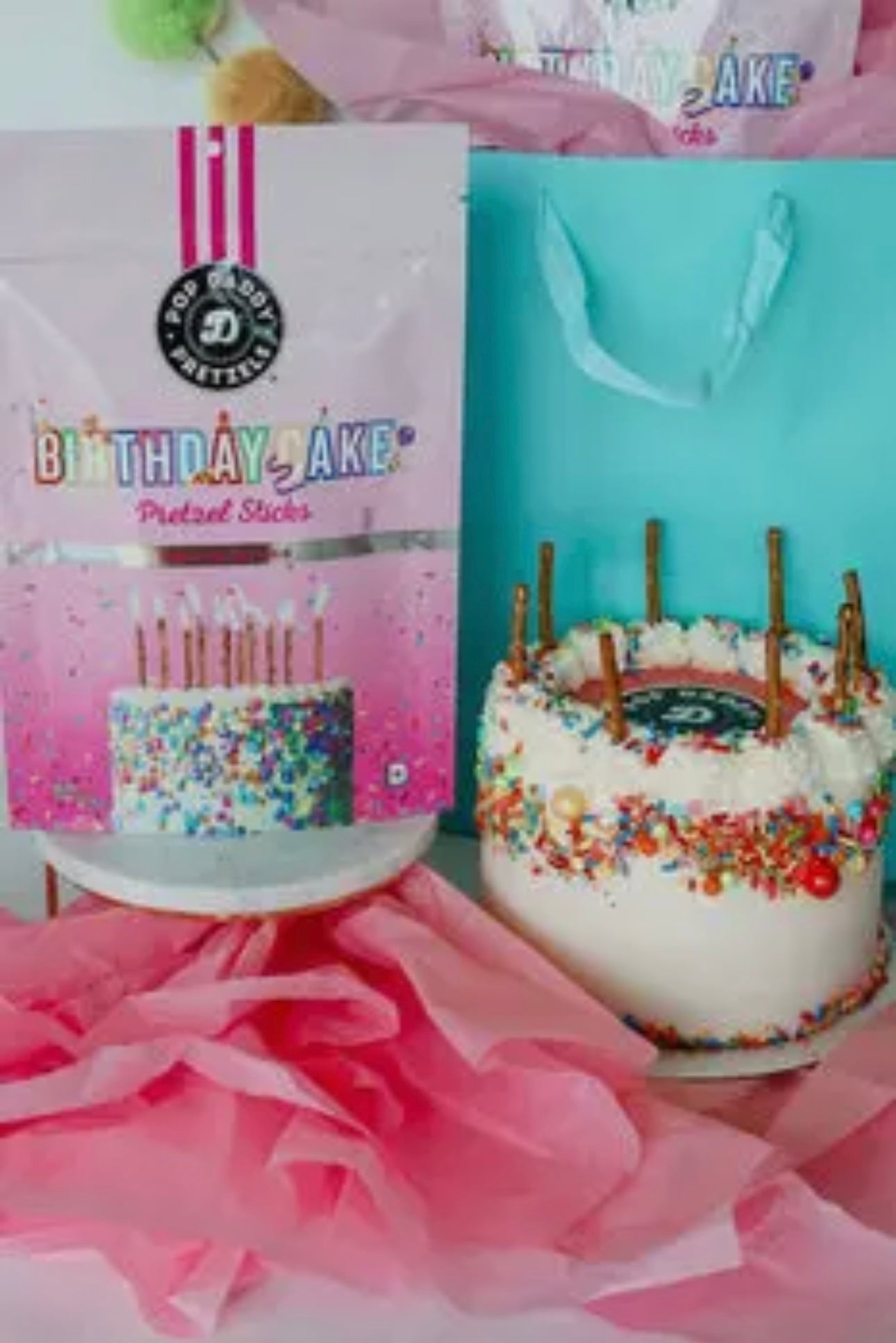 Birthday Cake Pretzel Sticks - 7.5 oz.