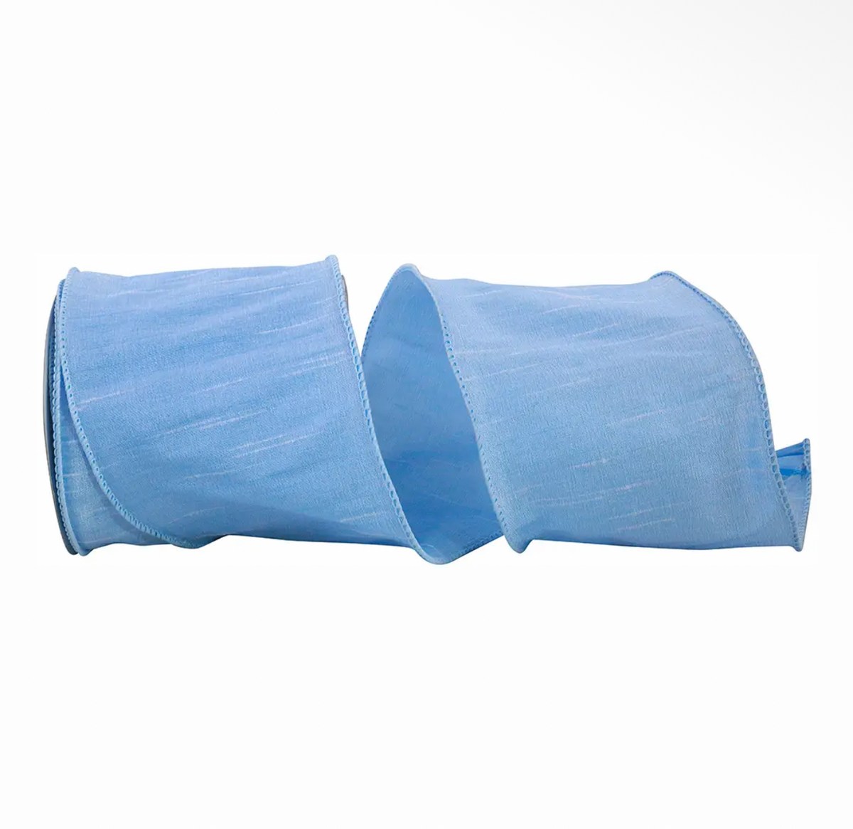 Dupioni Supreme Wired Edge, Light Blue, 4inx10yard