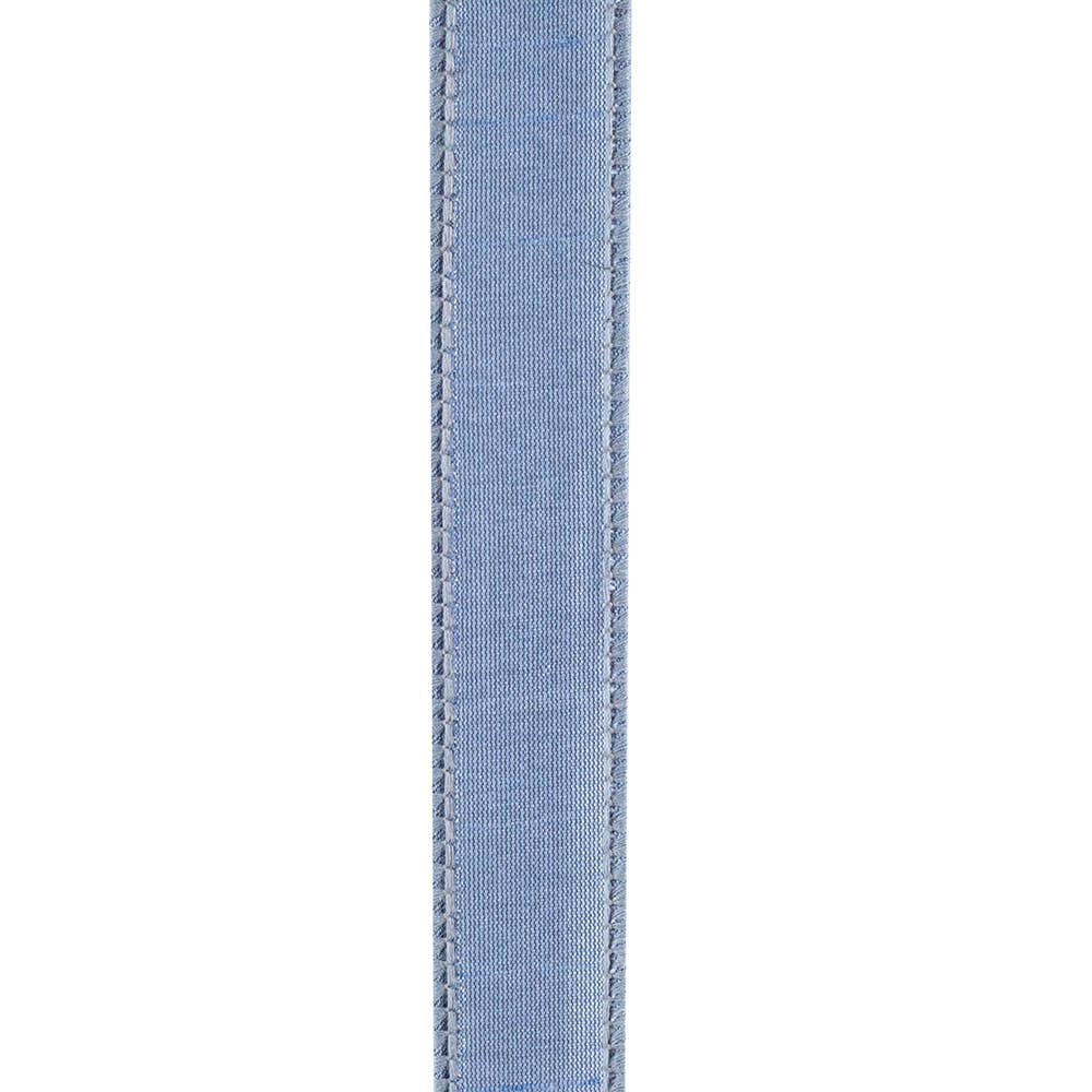 Dupioni Supreme Wired Edge, French Blue, 7/8 In, 10 Yards