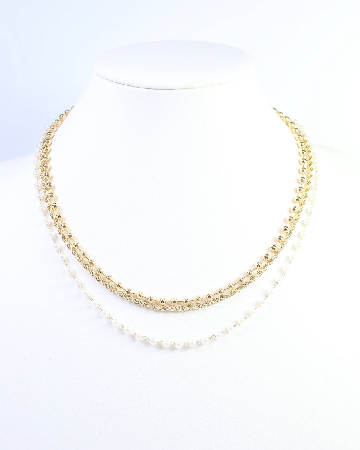 Bianca Multi Chain Necklace in Gold