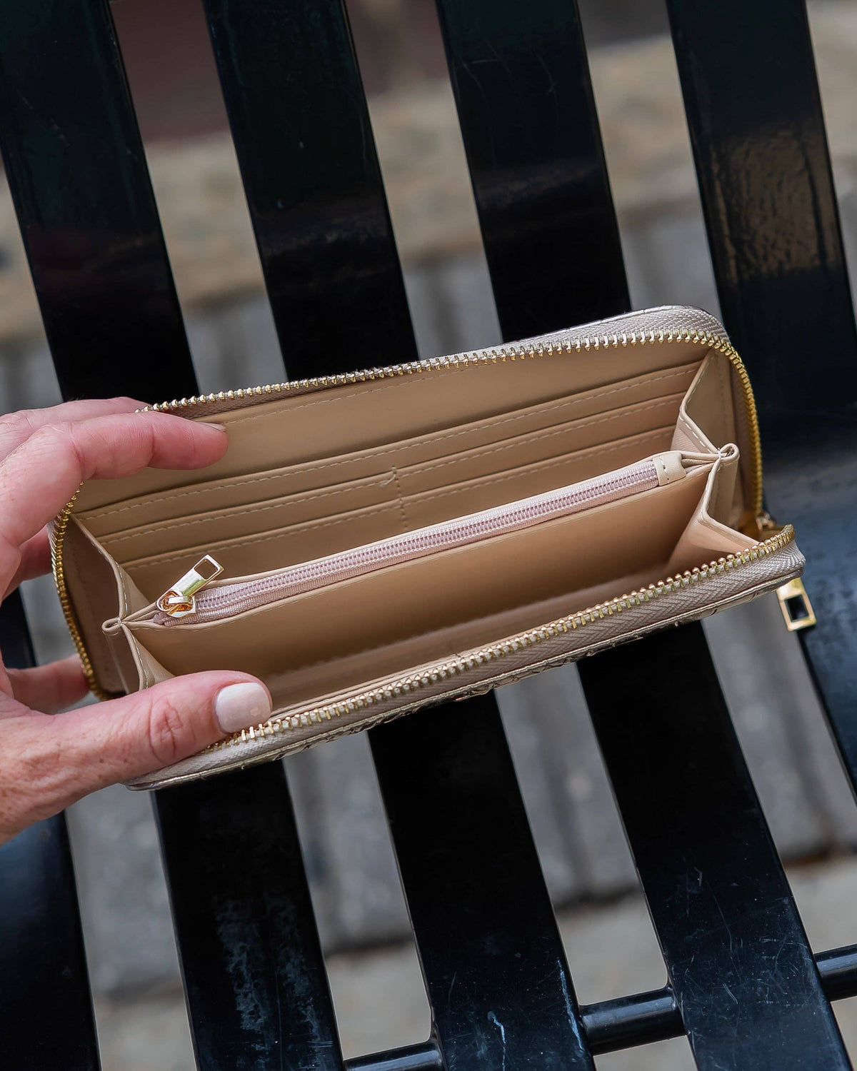 Penelope Wallet in Gold