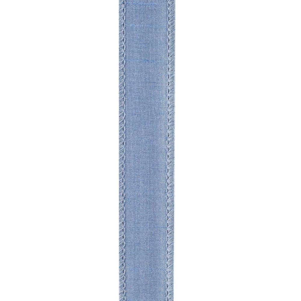 Dupioni Supreme Wired Edge, French Blue, 7/8 In, 10 Yards