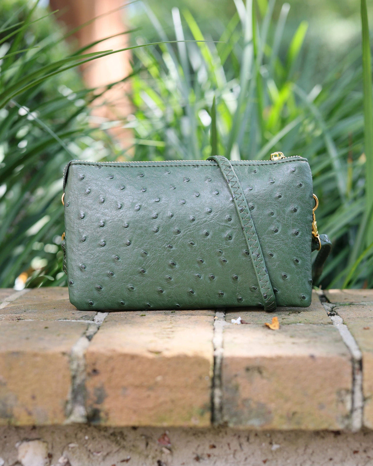 Liz Crossbody in Hunter Green
