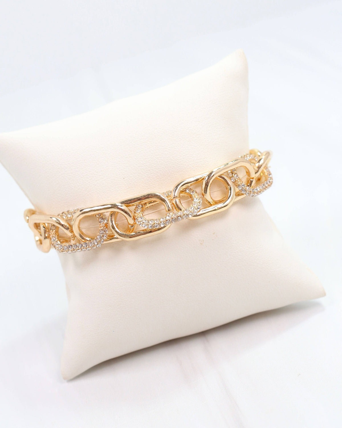 Currie Link Stretch Bracelet in Gold